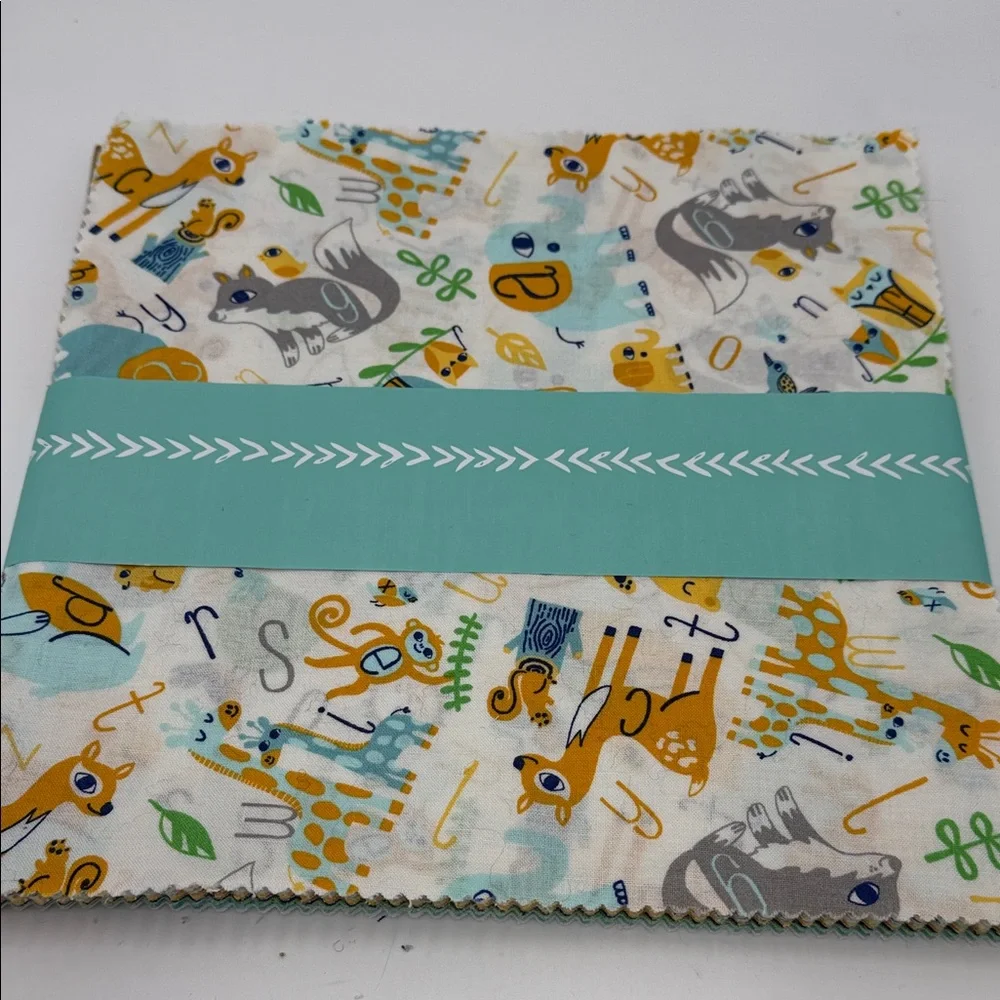 42 Pieces Quilting Assorted & Animal Print Fabric Square